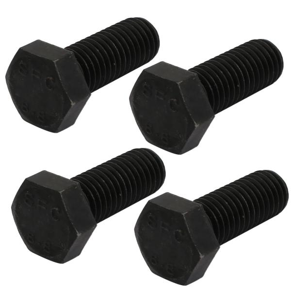 uxcell 六角ボルト 六角ねじ 六角キャップスクリュー M12x30mm 炭素鋼 4個入り