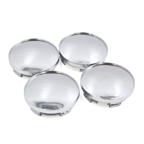 【本商品は海外出荷】お届けは通常20-30日を頂いております。製品名: ホイールセンターハブキャップ;材料：プラスチックパッケージコンテンツ： 4 x ホイールセンターハブキャップシェルの色：シルバートーン；クリップからクリップの外径：55...