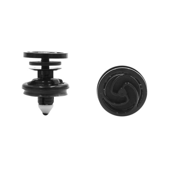 uxcell プラスチックリベット アウディ用クリップ バンパーフェンダーファスナー ブラック 7L6868243 8mm 20個入り