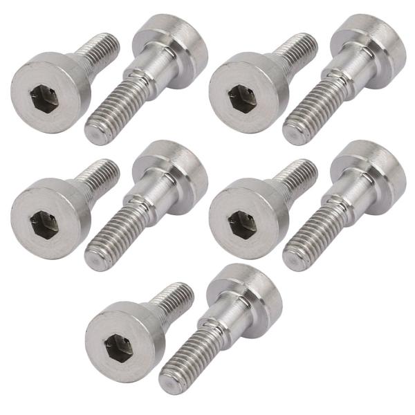 uxcell ショルダーボルト ソケットキャップヘッド 肩径5mm 肩長さ5mm スレッドM4 10個入り