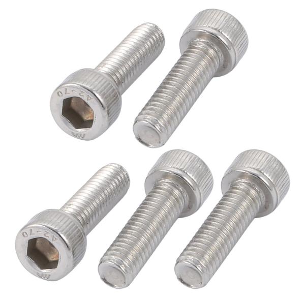 uxcell 六角穴付きボルト キャップねじ M6x20mm 304ステンレス鋼 左手のスレッド 5個入り
