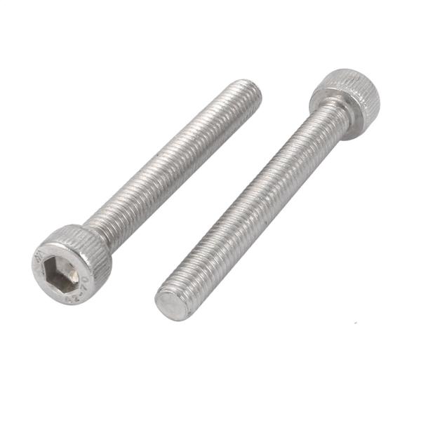 uxcell 六角穴付きボルト キャップねじ M6x50mm 304ステンレス鋼 左手のスレッド 2個入り