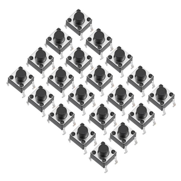 uxcell マイクロタクトスイッチ 押しボタンスイッチ PCBモメンタリ パネルミニ DIP 6x6x6mm 20個入り