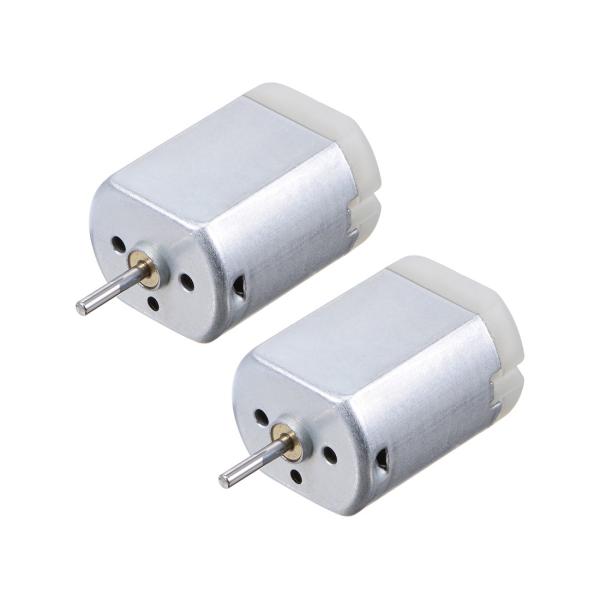 uxcell DCモーター モデル玩具用 シャフト2mmx11mm DC 12V 15RPM 2個入り