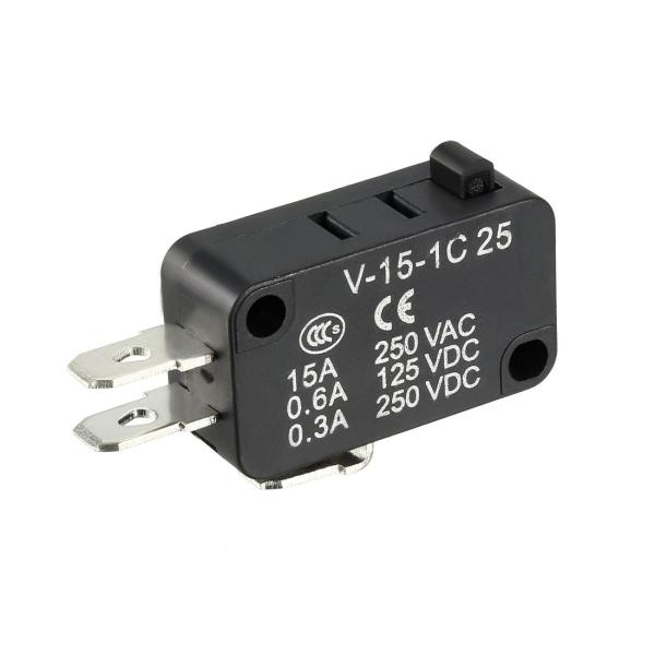 uxcell マイクロスイッチ V-15-1C25 15A 25V AC 3 端末 スナップボタン