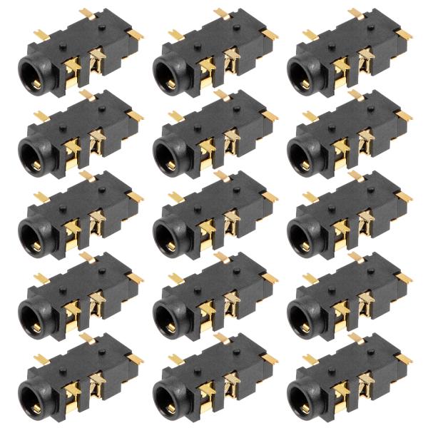 uxcell ソケットヘッドフォンステレオジャック 3.5mm PCBマウント 5