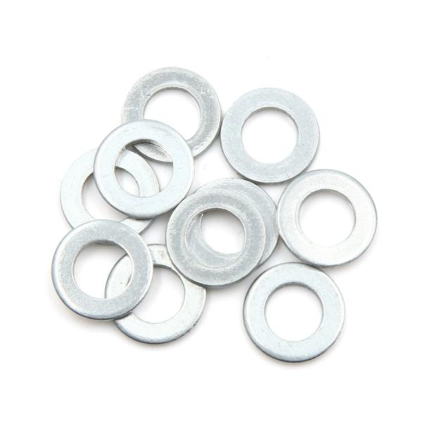 uxcell エンジンオイルワッシャー ドレーンプラグガスケット 自動車対応 内径10mm 外径18mm 10個入
