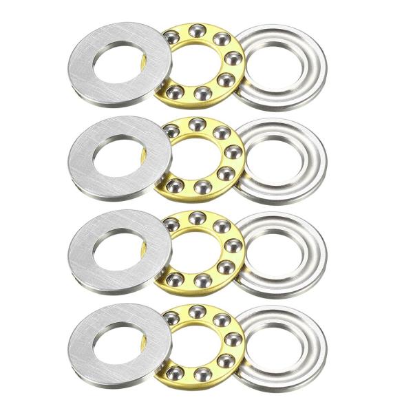 【本商品は海外出荷】お届けは通常20-30日を頂いております。モデル: F8-16M (ボア径(d)=8mm, 外径(D)=16mm, 高さ(H)=5mm)低速運転と軸方向荷重専用に設計されています。クロム鋼（GCr15）製、耐久性および耐...