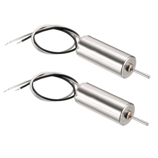 uxcell マイクロ振動モーター シリンダーマイクロ振動モーター 6x15mm 3.7V 52000RPM 2個入り