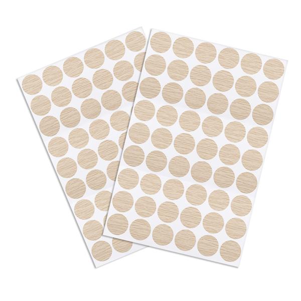 【本商品は海外出荷】お届けは通常20-30日を頂いております。直径21mm、54個で1シート自己接着家具ネジカバーステッカー高強度の接着剤で作られているため、事実上あらゆる表面やカバーのネジ穴に貼り付けることができます。あらゆる種類の家具の...