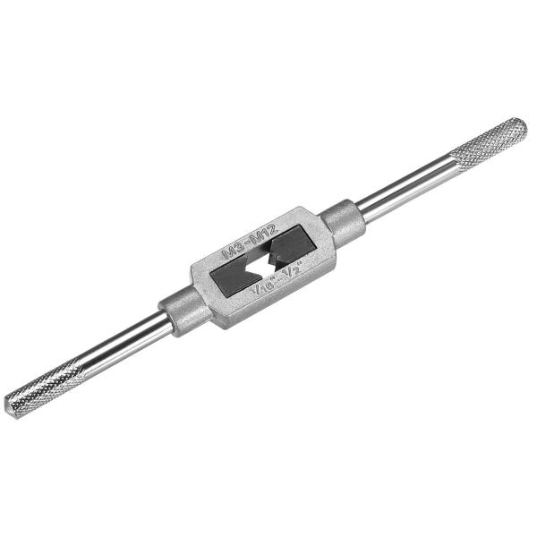 uxcell 調節可能なタップレンチハンドル メートルM3-M12 W1/8-1/2 タップ用 タップリーマータッピングレンチツール