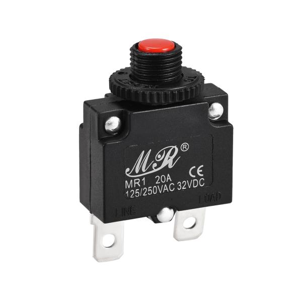 【本商品は海外出荷】お届けは通常20-30日を頂いております。機能：動作電圧：125 / 250V AC 32V DC; 定格電力：/（アンペア）; スイッチタイプ：プッシュボタン手動リセット追加の保護：負荷が定格電流を超えると、スイッチの...