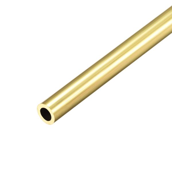 uxcell 真鍮丸管 300 mm長さ 1.5 mm壁厚さ シームレスストレートパイプチューブ 8mm外径 x 1.5mm壁厚,1個