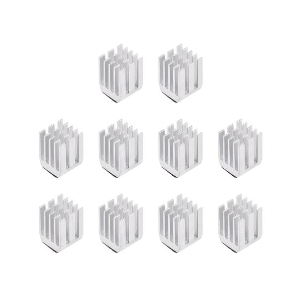 【本商品は海外出荷】お届けは通常20-30日を頂いております。全体のサイズ：12 x 9 x 9mm ;カラー：シルバートーン。このヒートシンクには粘着性があり、粘着性が強いです。3Dプリンターの冷却に効果的に、モーターはフレームに熱を吸収...