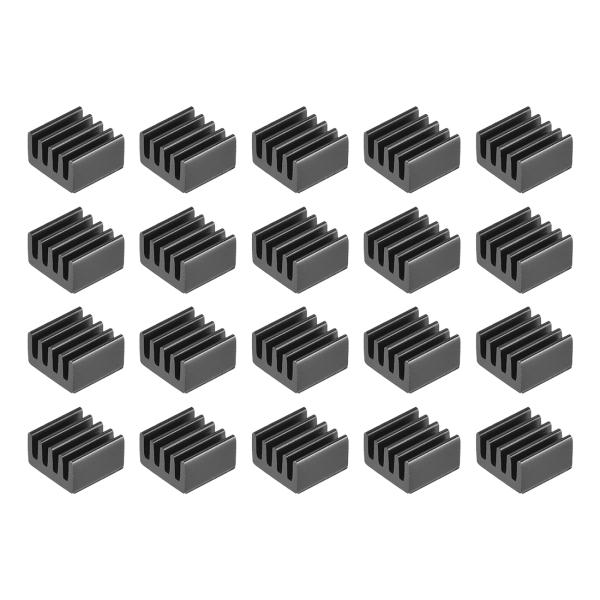 【本商品は海外出荷】お届けは通常20-30日を頂いております。全体のサイズ：5 x 9 x 9mm;カラー：ブラック。このヒートシンクには粘着性があり、粘着性が強いです。3Dプリンターの冷却に効果的に、モーターはフレームに熱を吸収できず、ヒ...