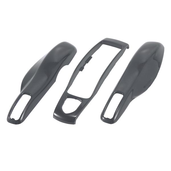 X AUTOHAUX 車のリモコンキーカバー キーフォブ ABSケース カバーシェル グレー Porscheに対応 Cayenne用 1セット