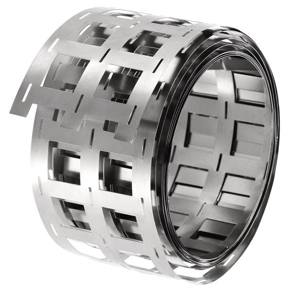 uxcell ニッケルメッキ鋼ストリップ 接続板スチールテープ 1ロール2 M バッテリーおよびスポット溶接用 47.5x0.15 mm