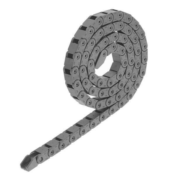 uxcell ドラッグチェーンケーブルワイヤキャリア ナイロン 開けないタイプ 電気CNCルーターマシン用 R18 8x8mm 長さ1M