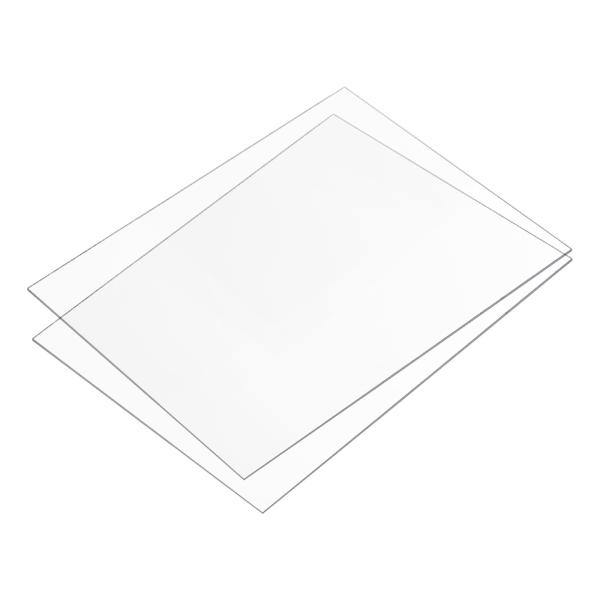 uxcell クリアPETGシート プラスチック製 額縁ガラスアートワークテンプレートパネル代替  200x305mm4個