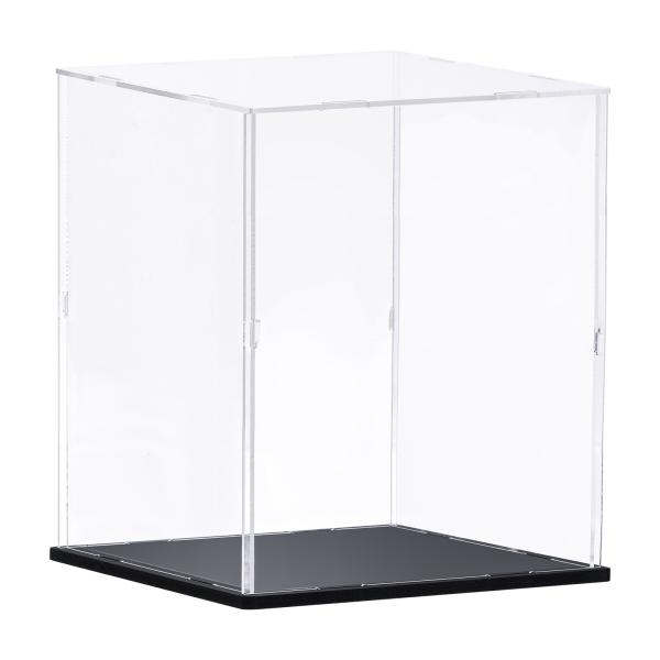 アクリル製ディスプレイケース x2 uxcell アクリルディスプレイケース 立方体形状クリア高透明ボックス