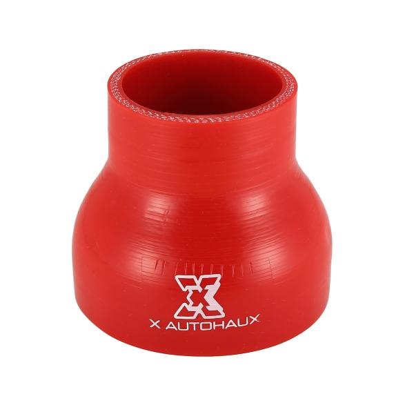X AUTOHAUX シリコンホース 異径 異形シリコンホース ラジエーターホース 内径51-76 mm 長さ76mm レッド 1個入り