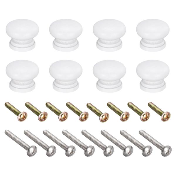 【本商品は海外出荷】お届けは通常20-30日を頂いております。カラー：ホワイト; 表面処理：ベーキングワニス; 合計サイズ：24 x 20 mm (D*H); 底面：19 mm ; ねじ穴サイズ：M4メスネジデザイン：木でできており、美しく...