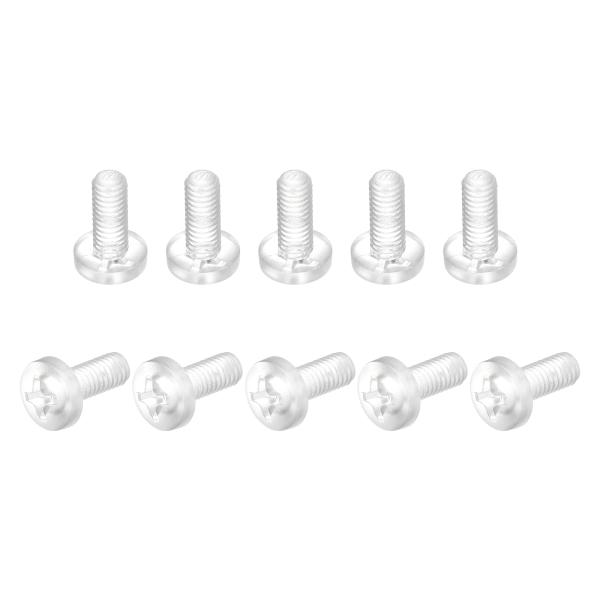 【本商品は海外出荷】お届けは通常20-30日を頂いております。製品名：小ねじ; ねじ溝タイプ：プラス; 素材：PC; カラー：透明; モデル：M2 x 6 mmネジの長さ：6 mm; ピッチ：0.4 mm; ネジヘッドサイズ：4 x 1.6...