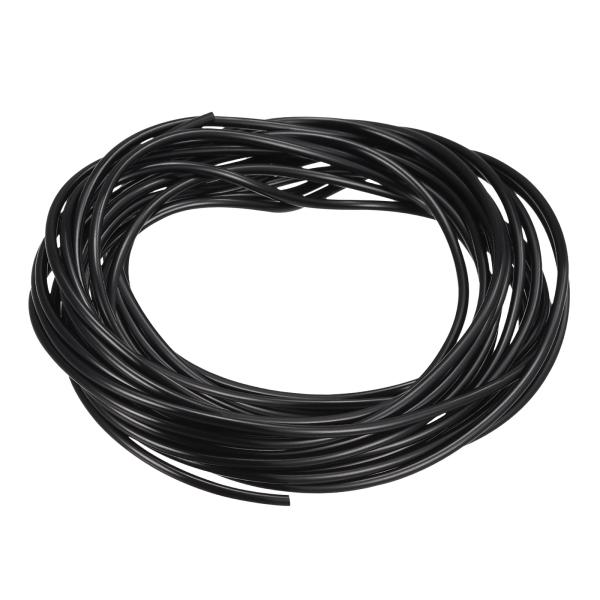 uxcell ソリッドラバーコードチューブ ゴムチューブ 全長10m 直径1.5mm ブラック DIYクラフトビーズ ネックレス ブレスレット用