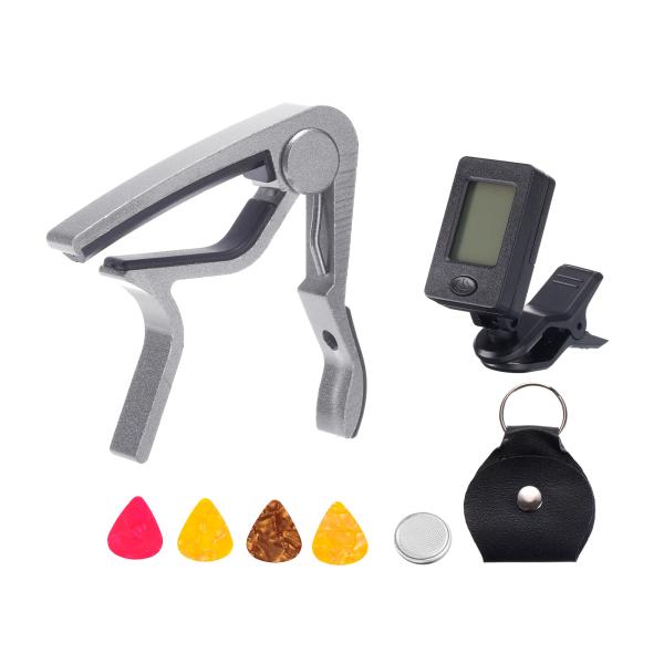 【本商品は海外出荷】お届けは通常20-30日を頂いております。ギターカポはABS製で、エレキギター、アコースティックギター、ベースに最適です。ギターカポタストのサイズ: サイズ: 77 mm x 17 mm x 78 mm(L*W*H); ...