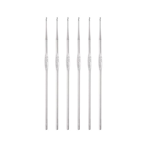 【本商品は海外出荷】お届けは通常20-30日を頂いております。[特徴]:色: シルバートーン;素材：sus304;長さ: 約。123 mm。幅:0.85 mm。[素材]:かぎ針はsus304素材を使用しており、変形しにくく、耐久性があり、長...