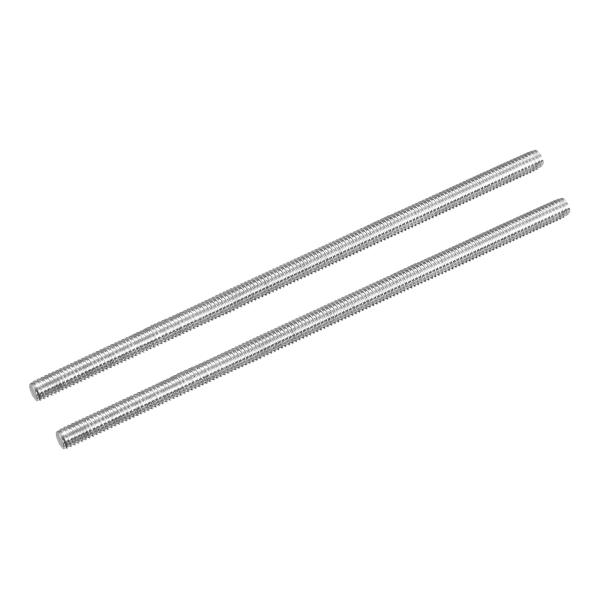 uxcell 全ねじロッド 304ステンレス鋼 右ねじロッド バースタッド M4 x 100 mm 0.7 mmねじピッチ 2個