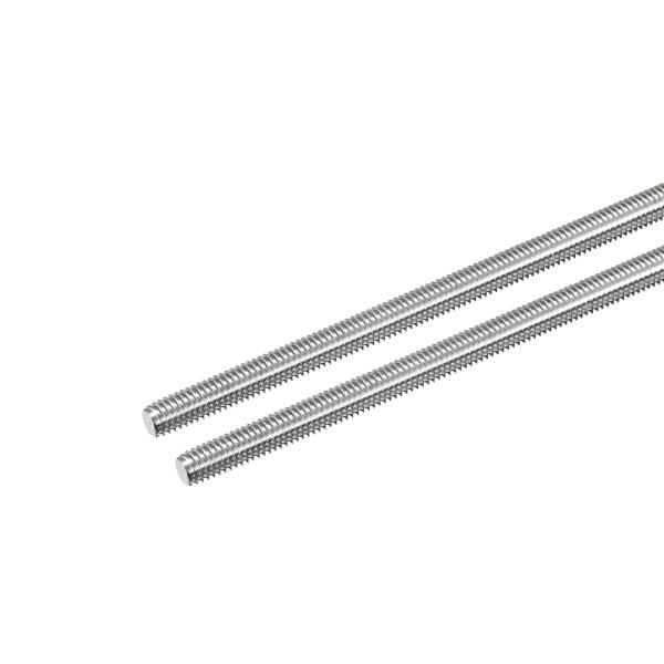 uxcell 全ねじロッド 右ねじロッド 棒スタッド 304ステンレス鋼 M6 x 350mm 1mmねじピッチ 2本