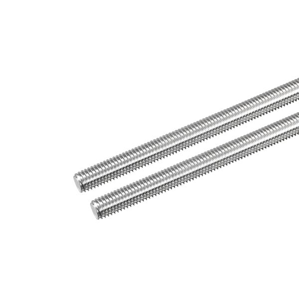 uxcell 全ねじロッド 右ねじロッド 棒スタッド 304ステンレス鋼 M8 x 300mm 1.25mmねじピッチ 2本