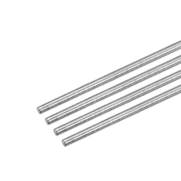 uxcell 全ねじロッド 右ねじロッド 棒スタッド 304ステンレス鋼 M4 x 450mm 0.7mmねじピッチ 4本