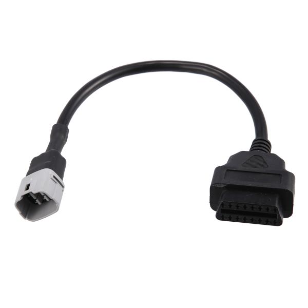 uxcell 6ピン-OBDIIケーブルコード 診断アダプタケーブル オートバイOBD2スキャナ診断ケーブルアダプタ Suzukiに対応 34.5cm