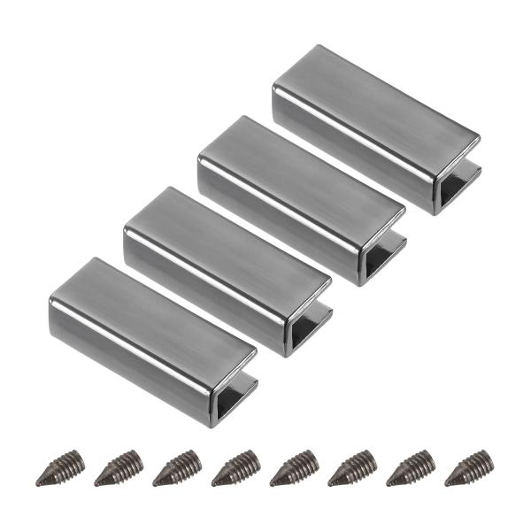 【本商品は海外出荷】お届けは通常20-30日を頂いております。内幅: 4.3 mm;合計サイズ: 25 x 8 x 7 mm(L*W*T); パッケージ内容: 4個 x エンドベルトチップ当社のベルト先端は亜鉛合金素材を使用しており、耐腐食...