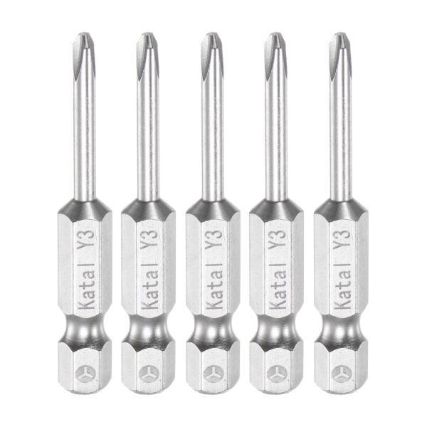 【本商品は海外出荷】お届けは通常20-30日を頂いております。サイズ - Y3Yタイプヘッド、6mm六角シャンク、50mm全体長さ。素材 - ニッケルメッキ仕上げのS2合金鋼材を使用し、靭性、耐摩耗性、耐久性に優れ、工業用途に適しています。...