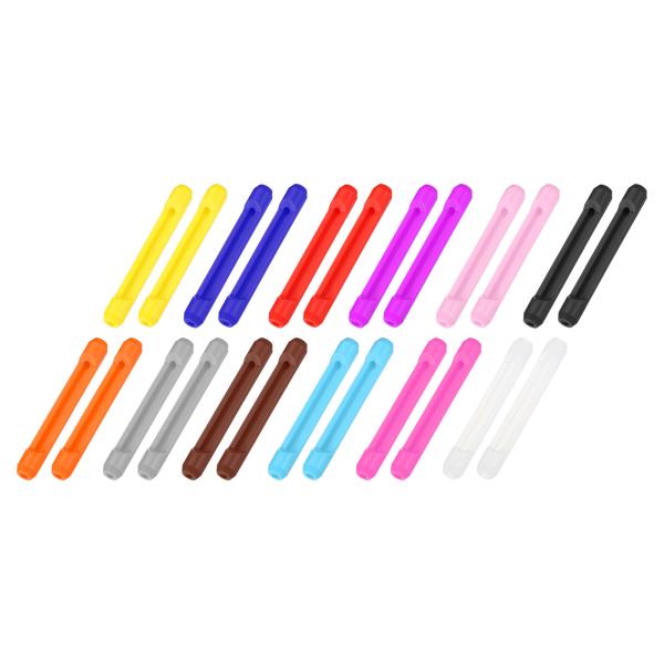 【本商品は海外出荷】お届けは通常20-30日を頂いております。カラー: 12カラー; 素材: シリコーンゴム; 内径：3 mm; サイズ: 55 mm x 7 mm(L*W); パッケージリスト: 12ペア眼鏡テンプルエンドヒント手順: 1...