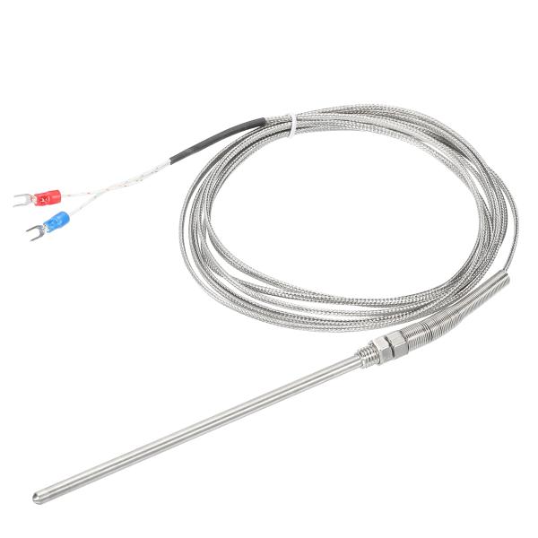 uxcell K型熱電対プローブ 防水 温度コントローラーセンサー ステンレス鋼 32-1112°F (0-600°C) 5x150mm 300 cm