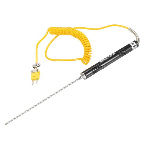 uxcell K型表面熱電対 温度プローブセンサー ステンレス鋼 -58-1112°F (-50-600°C) 1.7M 3x175mm