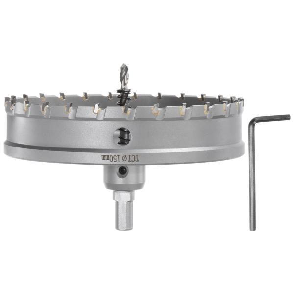 uxcell 金属 ホールソー TCT 超硬刃 ステンレス鋼 金属用 150mmの直径