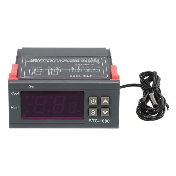 uxcell ディジタル温度制御装置 サーモスタット 加熱 冷却-50 〜 99°C STC-1000 AC110-220V LED