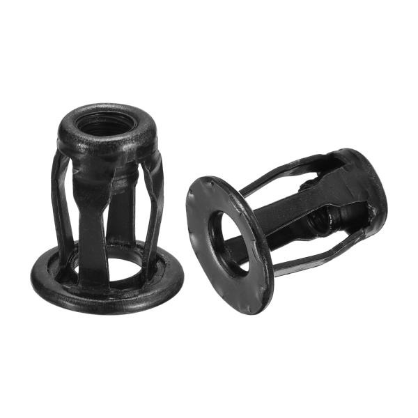 uxcell M6ジャックナット インサートナット ねじ付き 炭素鋼亜鉛メッキリベットナット薄い金属用 長さ 18.6mm 5個入り
