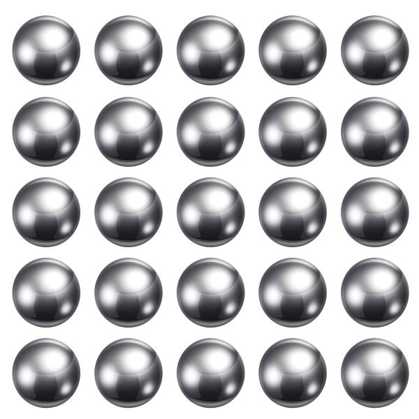 uxcell 玉軸受用鋼球 精密クロム鋼ボール 精密ボール 304ステンレス鋼