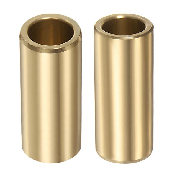 uxcell スリーブベアリングラップベアリングオイルレスブッシュ 黄銅合金 15mmx21mmx50mm 2個入り