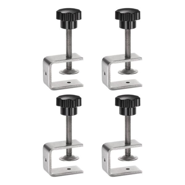 uxcell ステンレスCクランプ 31mm 幅 ジョーオープニング ウッド G