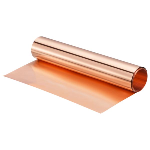 uxcell 銅板ロール 3500mmx300mmx0.3mm 99.9%じゅん度の銅ストリップ 電気DIYプロジェクト用（複数サイズ）