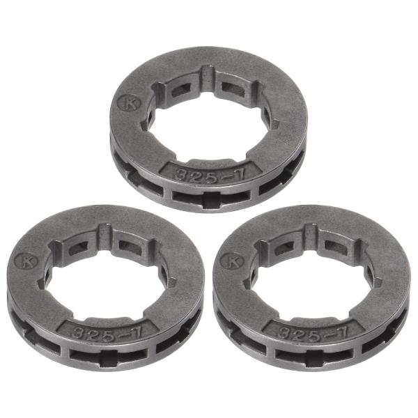 uxcell 3個セット スプロケットリム 325-7 20mm 汎用チェーンソー用 グレー