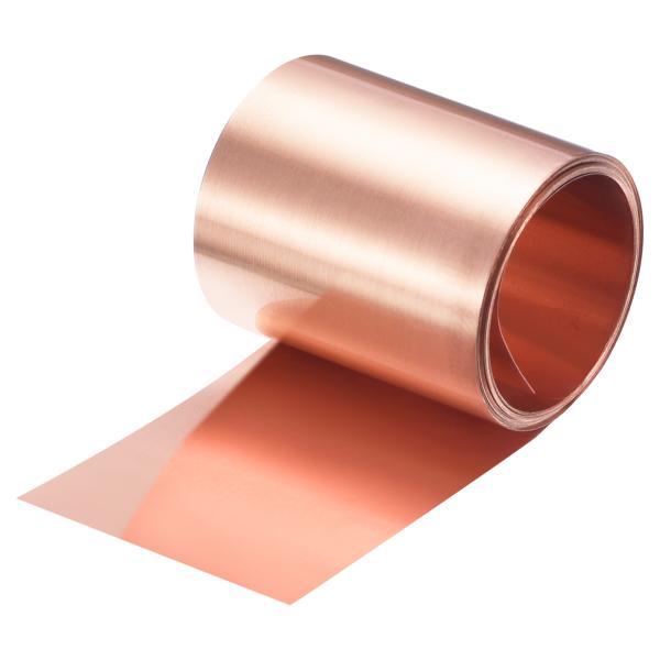 uxcell 銅板ロール 2000mm x 40mm x 0.1mm 99.9% 純銅ストリップ 銅フラッシング メタル フォイル プレート 電気 D