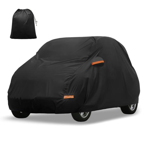 X AUTOHAUX スマートに対応フォーツー2007-2022用カーカバー アルミフィルム 裏起毛 自動車カバー ボディカバー カーカバー 防水性ア